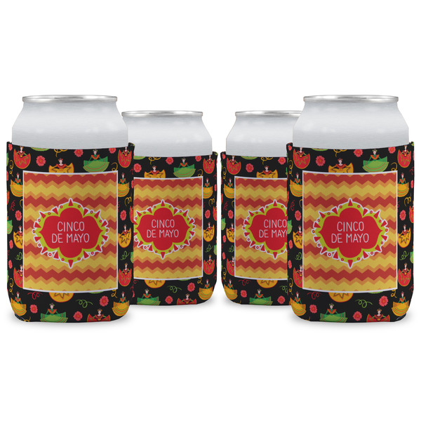 Custom Cinco De Mayo Can Cooler (12 oz) - Set of 4