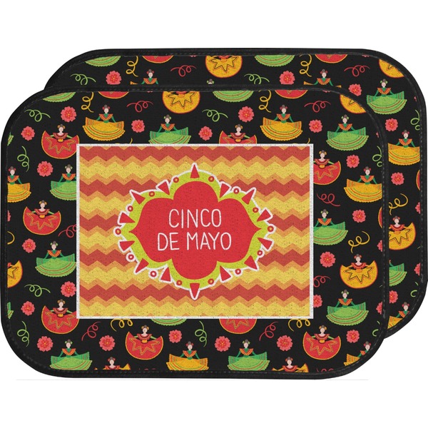 Custom Cinco De Mayo Car Floor Mats (Back Seat)