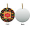 Cinco De Mayo Ceramic Flat Ornament - Circle Front & Back (APPROVAL)