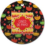 Cinco De Mayo Round Ceramic Ornament