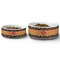 Cinco De Mayo Ceramic Dog Bowls - Size Comparison