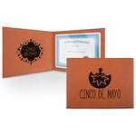 Cinco De Mayo Leatherette Certificate Holder (Personalized)