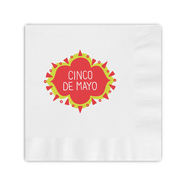 Custom Cinco De Mayo Coined Cocktail Napkins