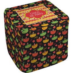 Cinco De Mayo Cube Pouf Ottoman - 13" (Personalized)