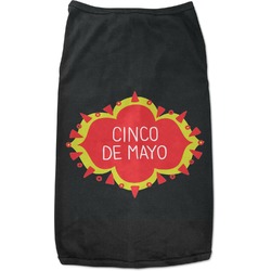 Cinco De Mayo Black Pet Shirt - 2XL