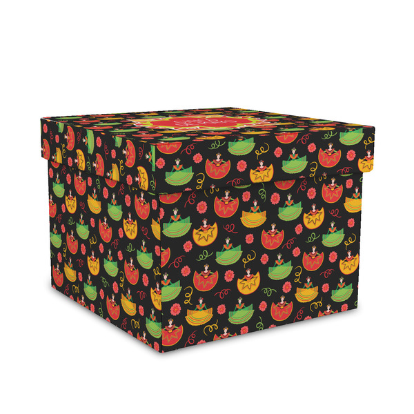 Custom Cinco De Mayo Gift Box with Lid - Canvas Wrapped - Medium