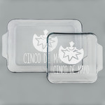 Cinco De Mayo Set of Glass Baking & Cake Dish - 13in x 9in & 8in x 8in