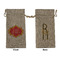 Cinco De Mayo Large Burlap Gift Bags - Front & Back