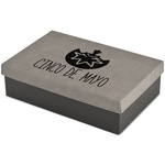 Cinco De Mayo Large Gift Box w/ Engraved Leather Lid