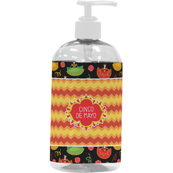 Cinco De Mayo Plastic Soap / Lotion Dispenser (16 oz - Large - White)