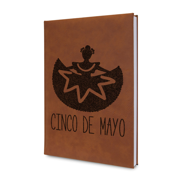 Custom Cinco De Mayo Leather Sketchbook - Small - Double Sided