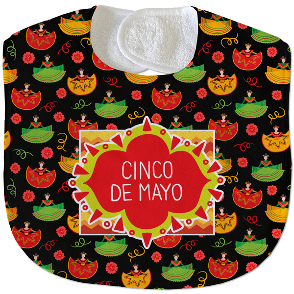 Custom Cinco De Mayo Velour Baby Bib