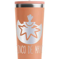 Cinco De Mayo RTIC Everyday Tumbler with Straw - 28oz - Peach - Single-Sided