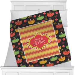 Cinco De Mayo Minky Blanket - Toddler / Throw - 60"x50" - Double Sided (Personalized)
