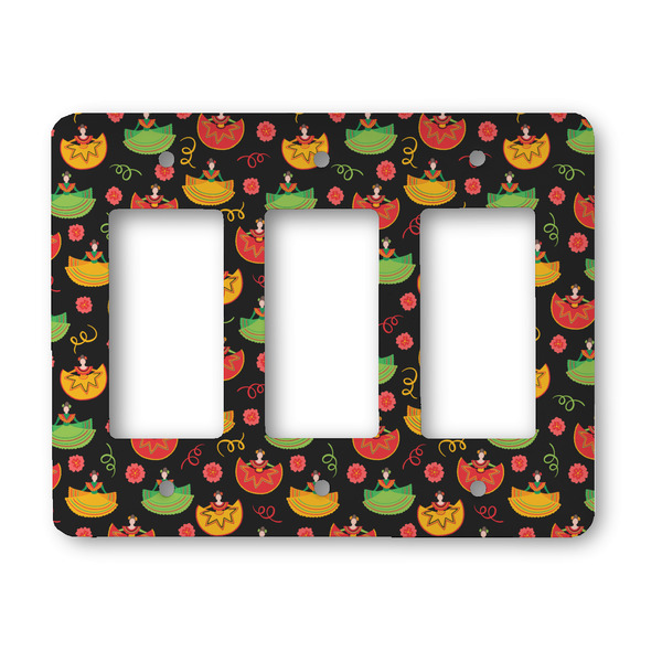 Custom Cinco De Mayo Rocker Style Light Switch Cover - Three Switch