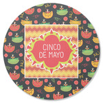 Cinco De Mayo Round Rubber Backed Coaster