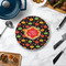 Cinco De Mayo Round Stone Trivet - In Context View