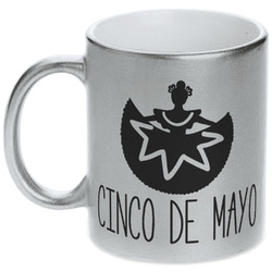 Cinco De Mayo Metallic Silver Mug