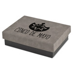 Cinco De Mayo Small Gift Box w/ Engraved Leather Lid