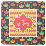 Cinco De Mayo Square Rubber Backed Coaster