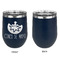 Cinco De Mayo Stainless Wine Tumblers - Navy - Single Sided - Approval