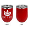 Cinco De Mayo Stainless Wine Tumblers - Red - Single Sided - Approval