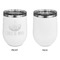 Cinco De Mayo Stainless Wine Tumblers - White - Single Sided - Approval