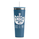 Cinco De Mayo RTIC Everyday Tumbler with Straw - 28oz - Steel Blue - Double-Sided