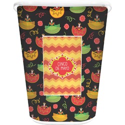 Cinco De Mayo Waste Basket - Double Sided (White) (Personalized)