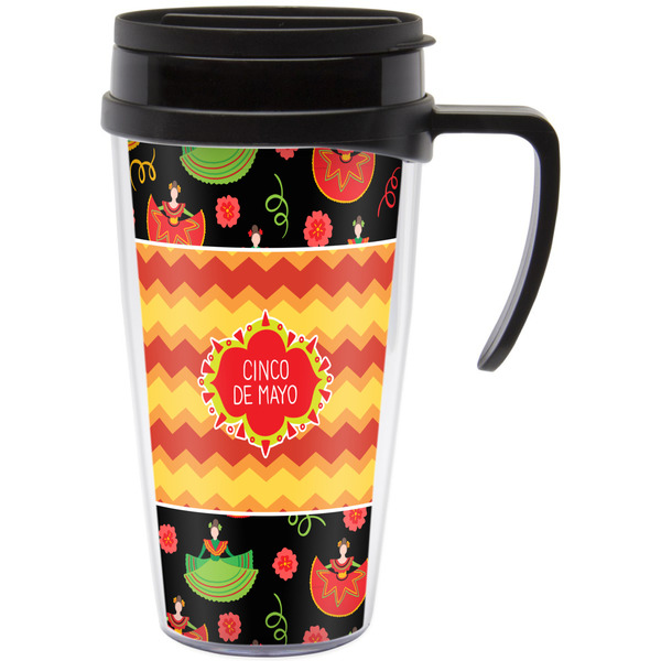 Custom Cinco De Mayo Acrylic Travel Mug with Handle