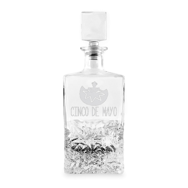 Custom Cinco De Mayo Whiskey Decanter - 26 oz Rectangle