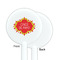 Cinco De Mayo White Plastic 5.5" Stir Stick - Single Sided - Round - Front & Back