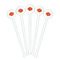 Cinco De Mayo White Plastic 7" Stir Stick - Round - Fan View