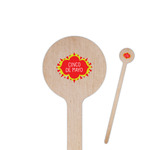 Cinco De Mayo 6" Round Wooden Stir Sticks - Single Sided