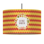 Fiesta - Cinco de Mayo 12" Drum Pendant Lamp - Fabric (Personalized)