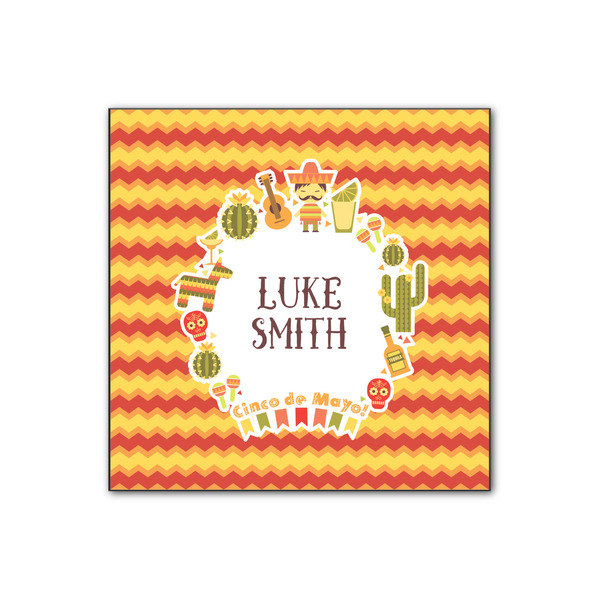 Custom Fiesta - Cinco de Mayo Wood Print - 12x12 (Personalized)