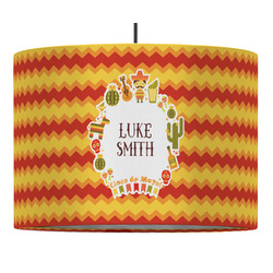 Fiesta - Cinco de Mayo 16" Drum Pendant Lamp - Fabric (Personalized)