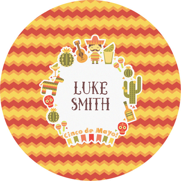 Custom Fiesta - Cinco de Mayo Multipurpose Round Labels - 2" (Personalized)