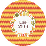 Fiesta - Cinco de Mayo Multipurpose Round Labels - 3" (Personalized)