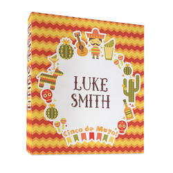 Fiesta - Cinco de Mayo 3 Ring Binder - Full Wrap - 1" (Personalized)