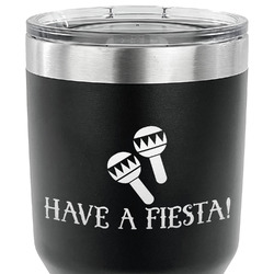 Fiesta - Cinco de Mayo 30 oz Stainless Steel Tumbler - Black - Double Sided (Personalized)
