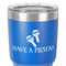 Fiesta - Cinco de Mayo 30 oz Stainless Steel Ringneck Tumbler - Blue - Close Up