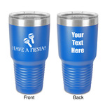 Fiesta - Cinco de Mayo 30 oz Stainless Steel Tumbler - Royal Blue - Double-Sided (Personalized)