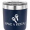 Fiesta - Cinco de Mayo 30 oz Stainless Steel Ringneck Tumbler - Navy - CLOSE UP