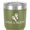 Fiesta - Cinco de Mayo 30 oz Stainless Steel Ringneck Tumbler - Olive - Close Up