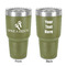 Fiesta - Cinco de Mayo 30 oz Stainless Steel Ringneck Tumbler - Olive - Double Sided - Front & Back