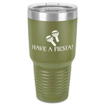 Fiesta - Cinco de Mayo 30 oz Stainless Steel Tumbler - Olive - Single-Sided (Personalized)