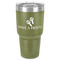 Fiesta - Cinco de Mayo 30 oz Stainless Steel Ringneck Tumbler - Olive - Front