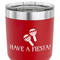 Fiesta - Cinco de Mayo 30 oz Stainless Steel Ringneck Tumbler - Red - CLOSE UP