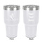 Fiesta - Cinco de Mayo 30 oz Stainless Steel Ringneck Tumbler - White - Double Sided - Front & Back